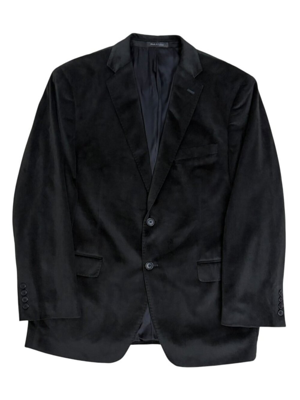 CALVIN KLEIN Velvet Blazer Sport Coat Dark Green Business Casual Jacket Mens 40S